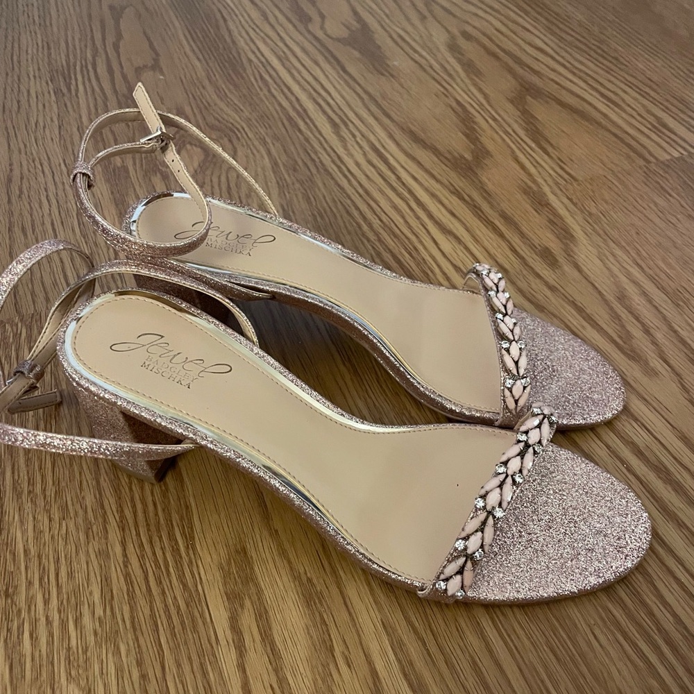 Rose Gold Shimmer Heels